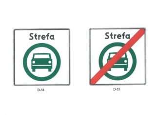 Nowe znaki drogowe na wjazdach do stref ekologicznych