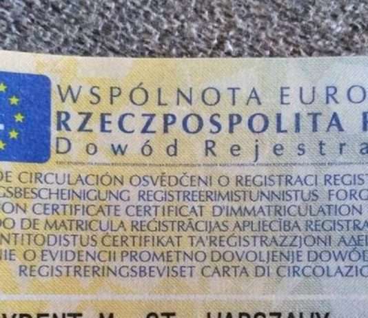 Zgubiony dowód rejestracyjny Zgubiony dowód rejestracyjny